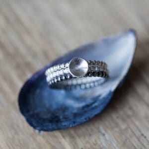by the light silver stacking rings - main