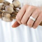 daisy white gold wedding ring