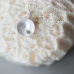 Small Pearl Inspired Silver Necklace 1