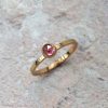 pink tourmaline gold ring