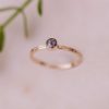 rose cut diamond gold ring