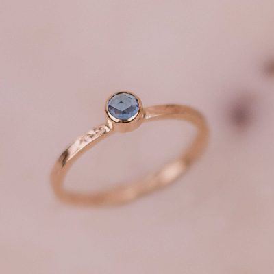 blue topaz gold ring