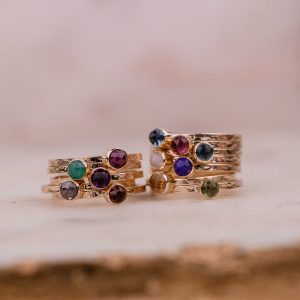 Birthstone Engagement Rings