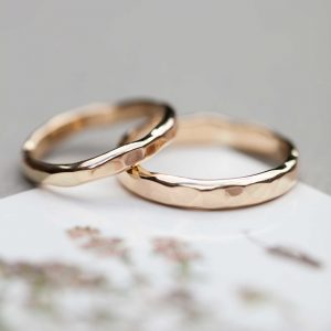 Recycled Gold Wedding Ring Set Main