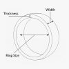 ring width thickness and size