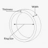 ring width thickness and size